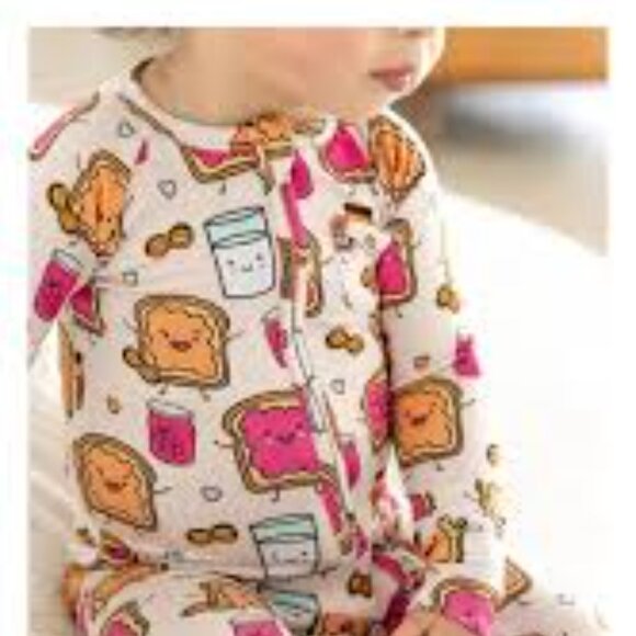 PB + Grape Peanut Butter Jelly Zip Romper - Picture 4 of 4